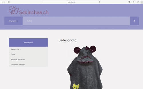 Site web Sabinchen.ch